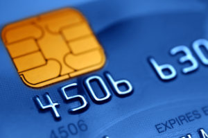 Macro of a credit card- shallow DOF